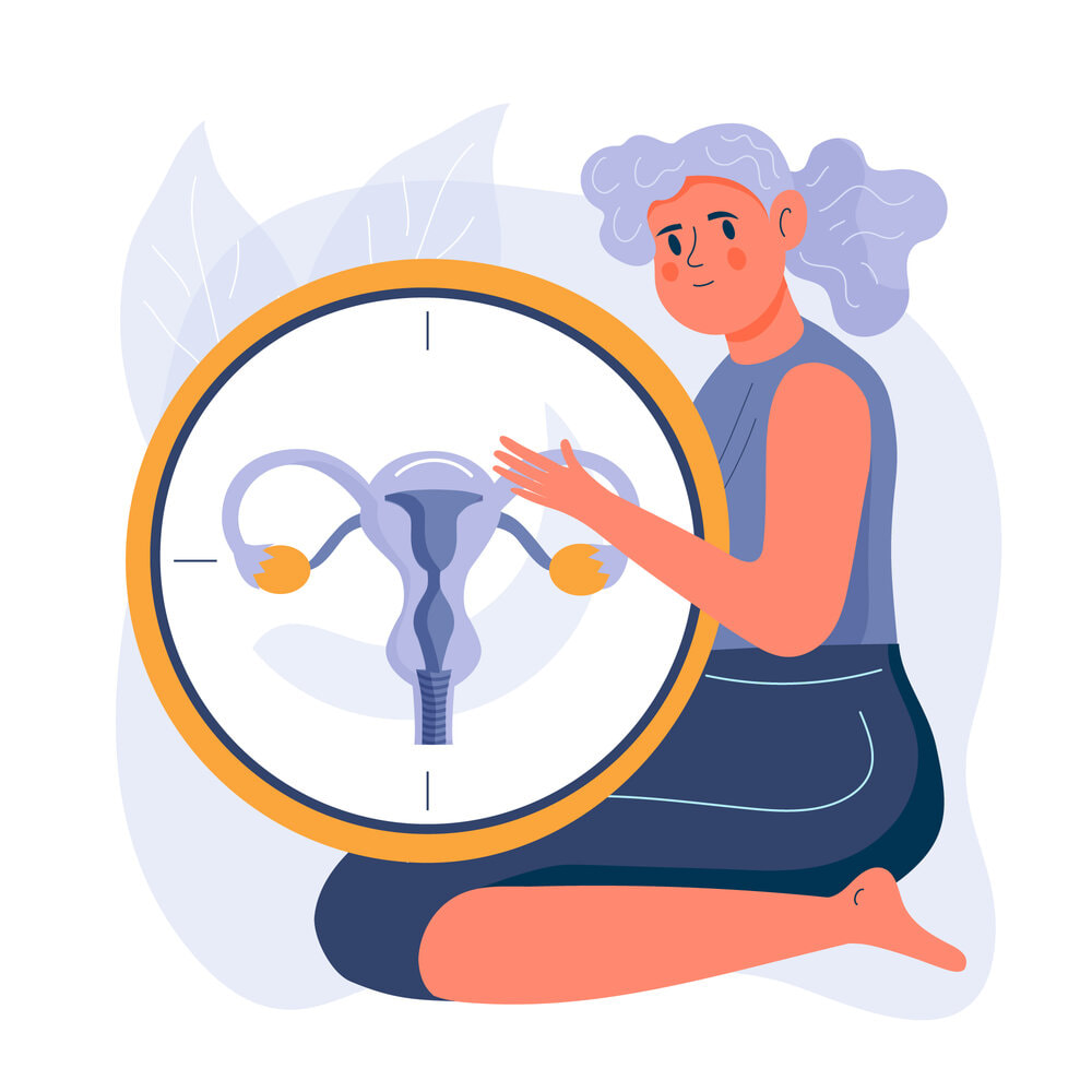 ilustracija menopauza i biološki sat